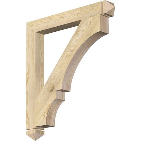 Balboa Arts & Crafts Rough Sawn Bracket, Douglas Fir, 4W X 34D X 38H